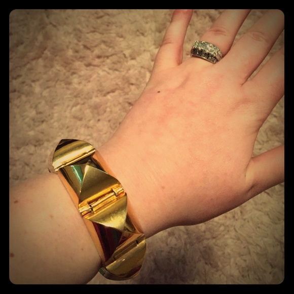 CC Skye Jewelry - CC SKYE Gold Pyramid 18k coated bracelet c…